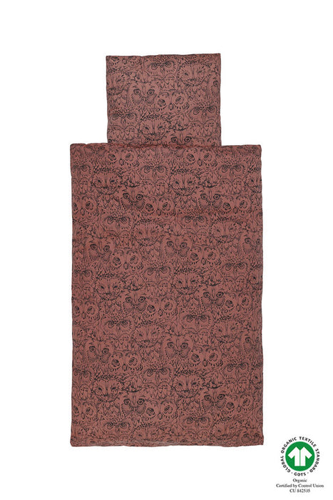 Lino de la cama del bebé, Burlwood Aop Owl