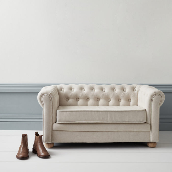 Sofá de Chesterfield, beige