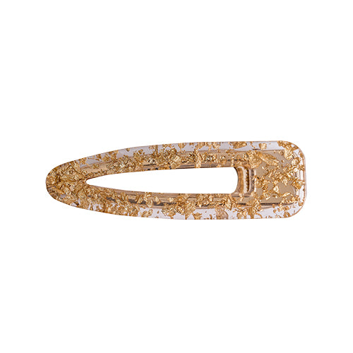 Clip de cabello - Clear/Gold