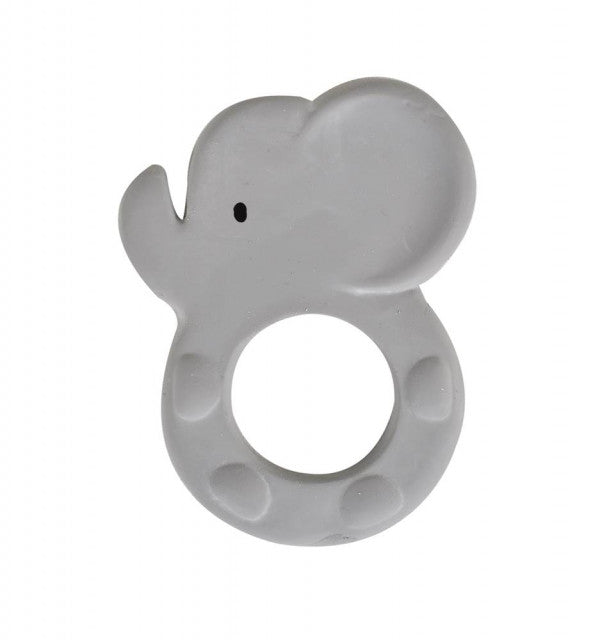 Teether, elefante - gris