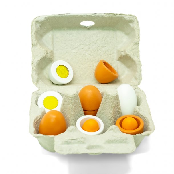 Huevos en bandeja
