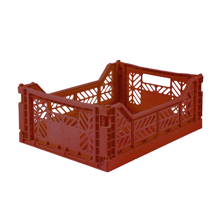 Crate plegable, azulejos rojo - Midi