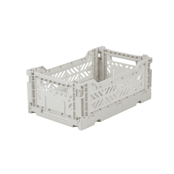 Crate plegable, gris claro - mini