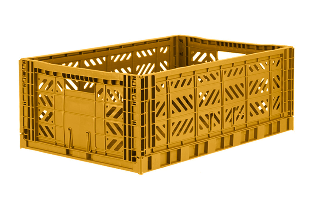 Crate plegable, mostaza - Maxi