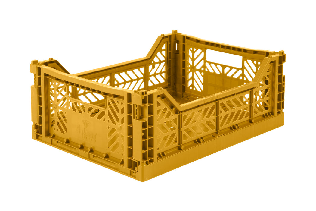 Crate plegable, mostaza - Midi