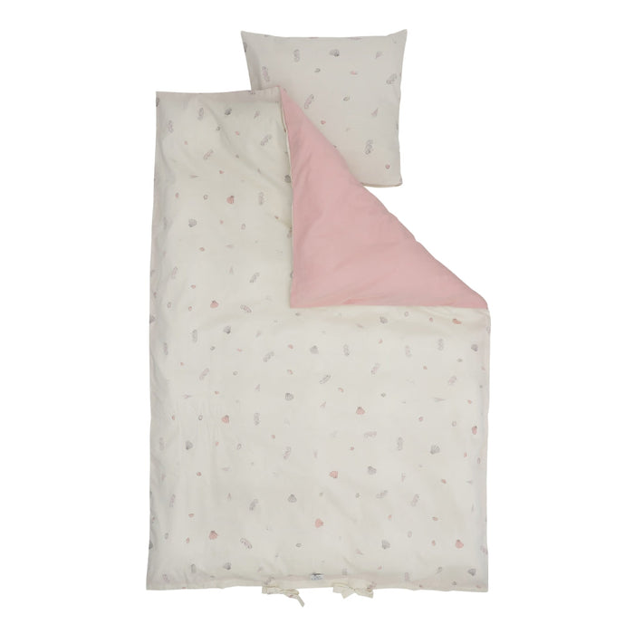 Ropa de cama para bebés - rosa de estampado oceánico