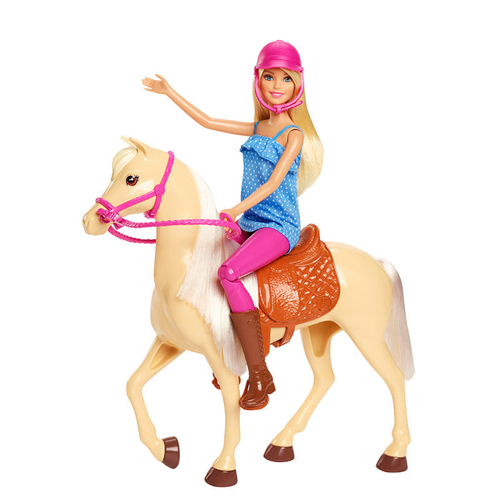 Muñeca y caballo de Barbie