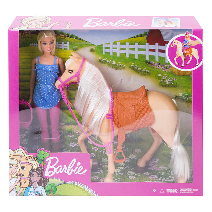 Muñeca y caballo de Barbie