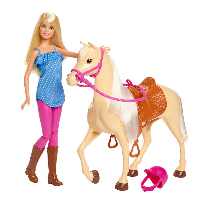 Muñeca y caballo de Barbie