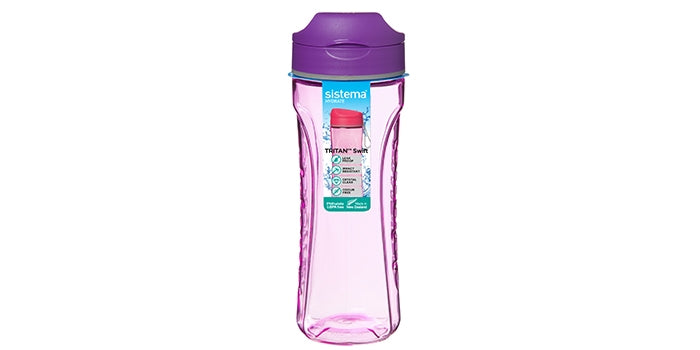 Botella bebida, Tritán - Purple (600 ml)