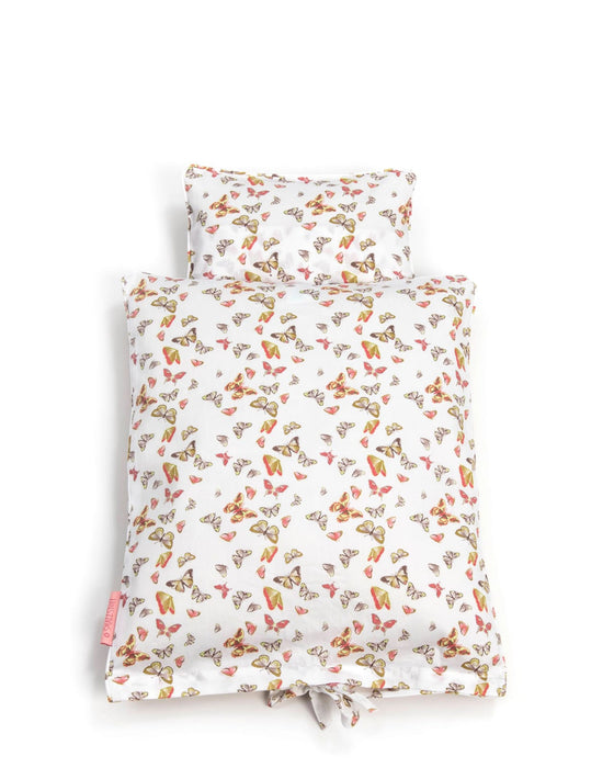 Ropa de cama de muñecas, mariposas