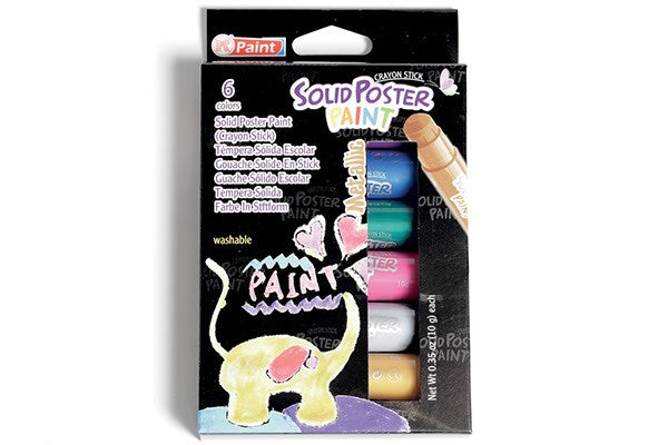 Crayones, colores metálicos, 6 PC.