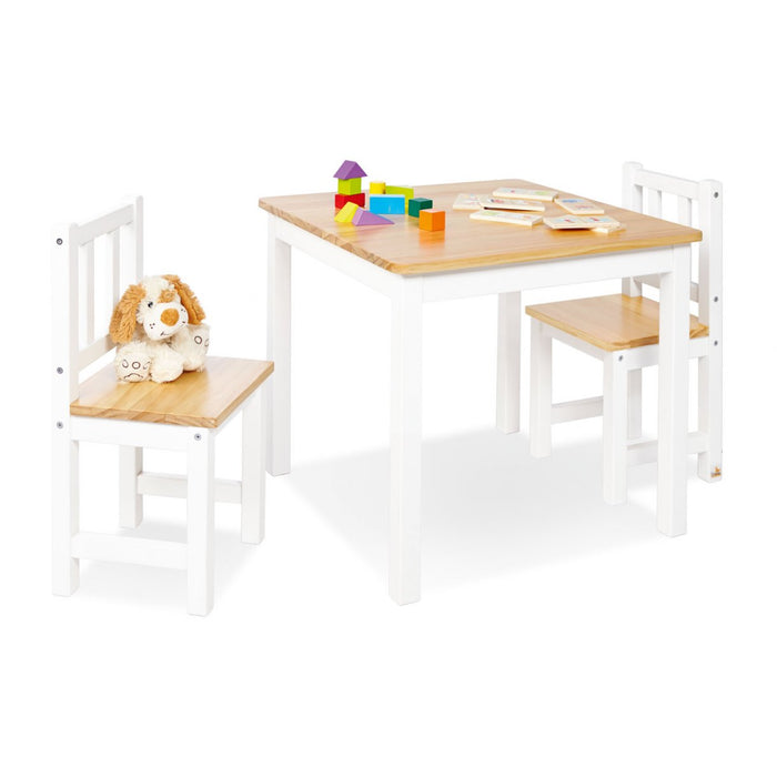 Juego de mesa y silla para niños, Fenna - White