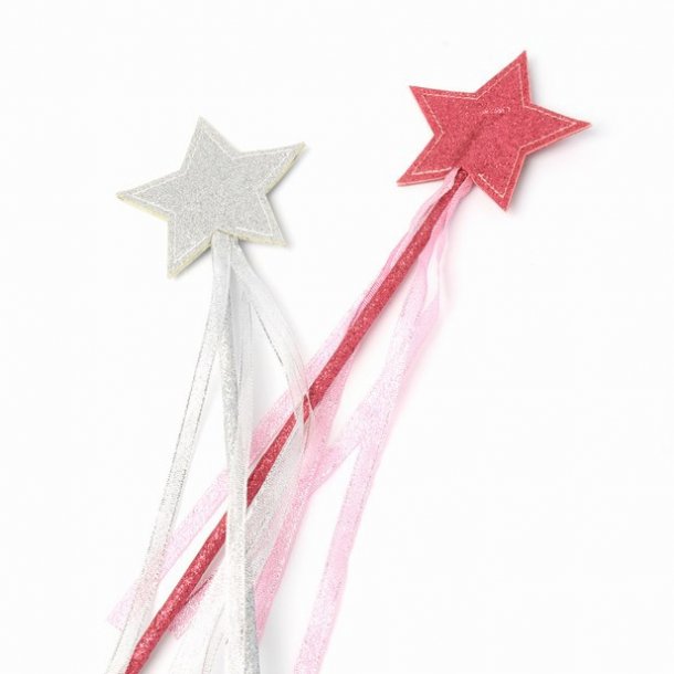 Fairy Stick, Glitter Star - Silver