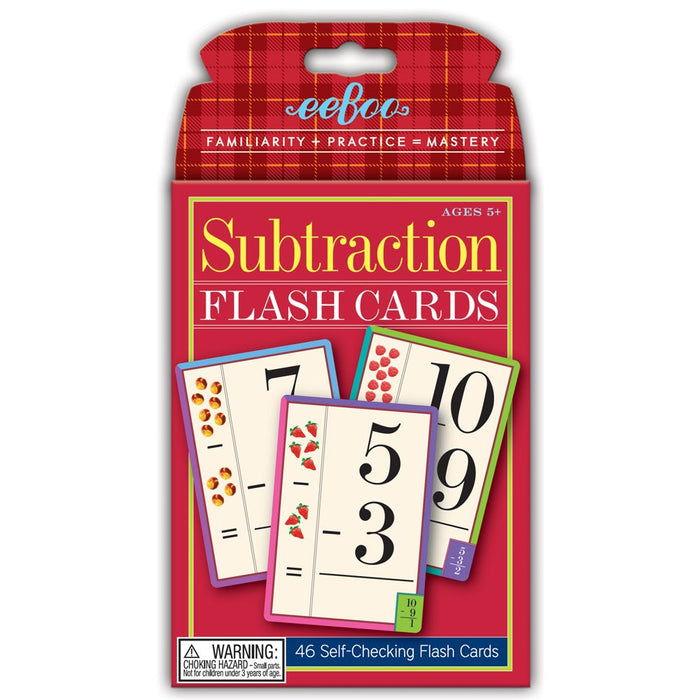 Tarjetas flash - Subtracción