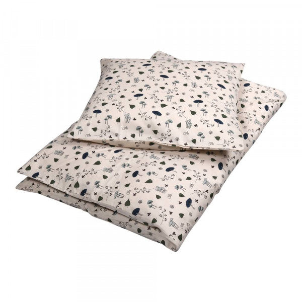 Bedding junior - Forest Fish Blue