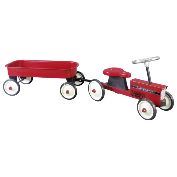 Tractor para caminar con remolque - rojo