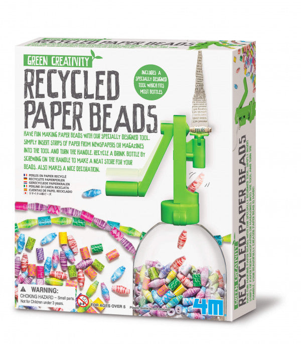 Cuentas de papel recicladas