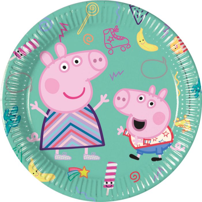 Peppa Pig Plates desechables, 8 PC.