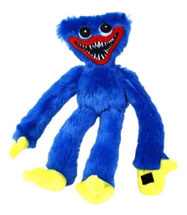 Huggy wuggy juguete blando, 40 cm - azul