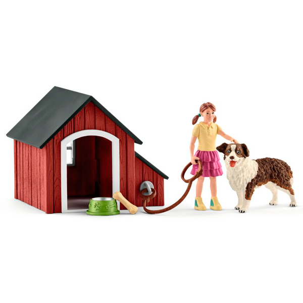 Casa para perros con perro