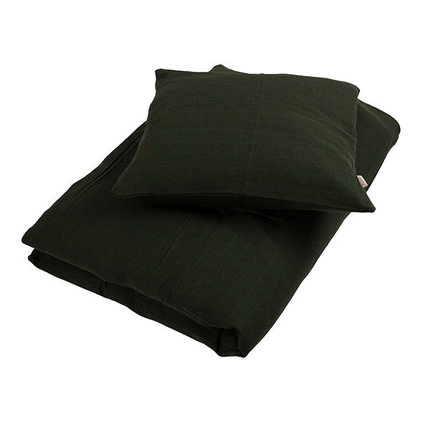 Ropa de cama junior, muselina verde oscuro