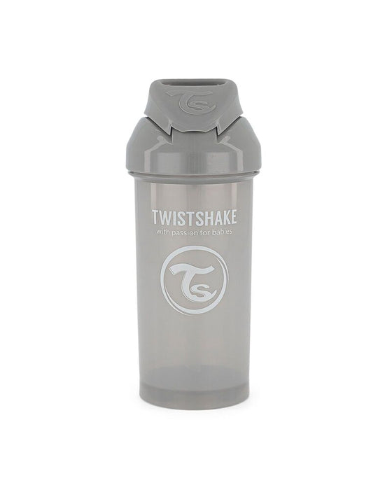 Taza con paja - gris pastel (360 ml)