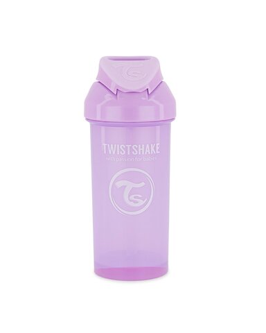 Taza con paja - pastel púrpura (360 ml)