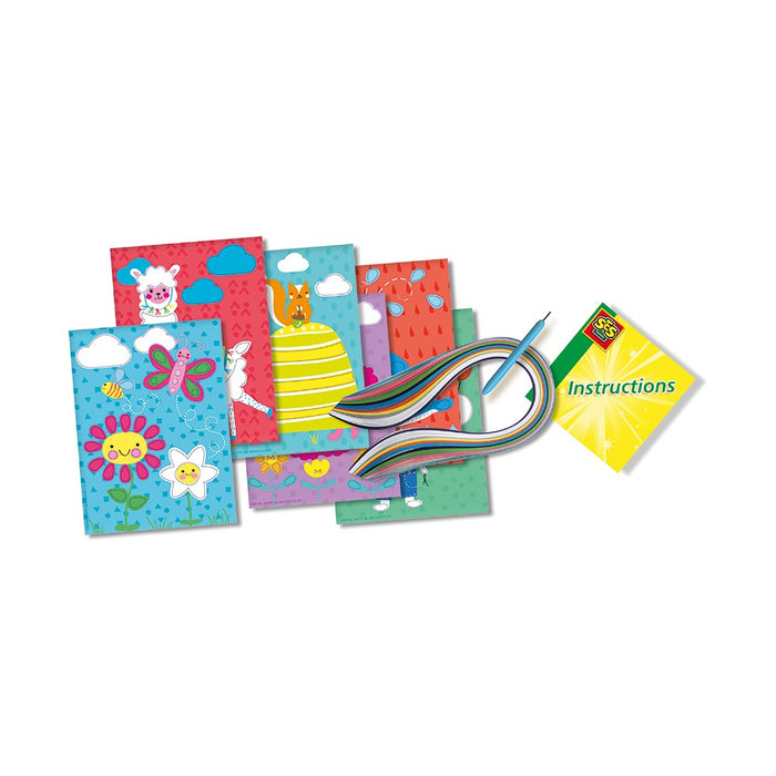 Tarjetas de pegatinas de quilling