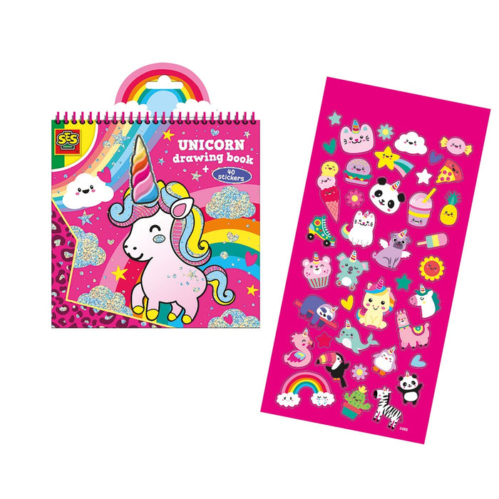 Libro para colorear, unicornios