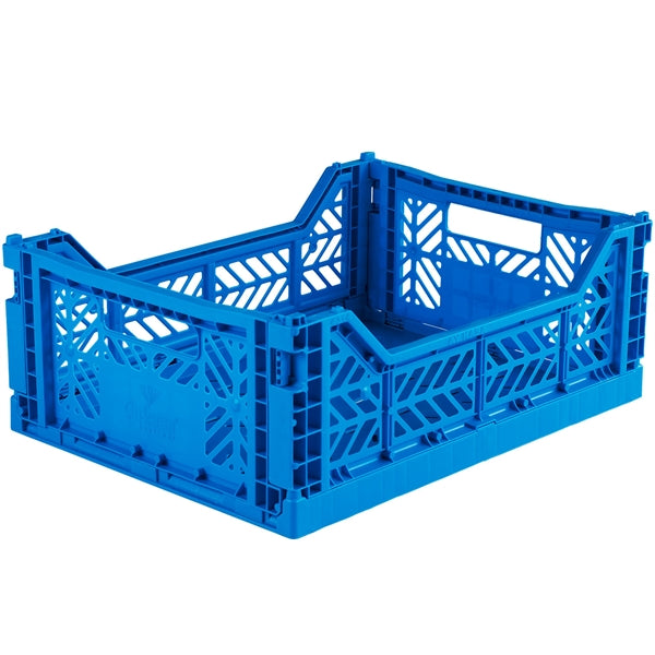 Crate plegable, azul eléctrico - Midi