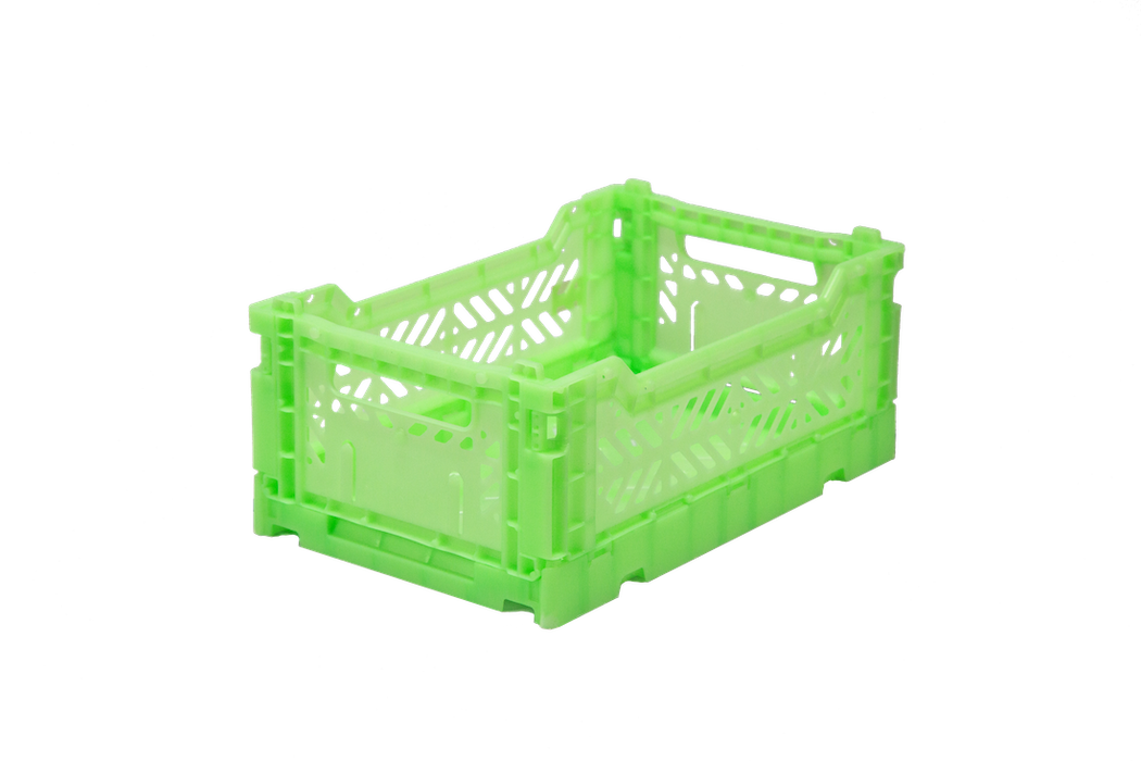 Crate plegable, verde fluorecente - mini