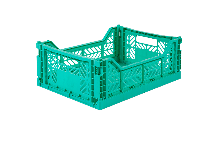 Crate plegable, menta - Midi