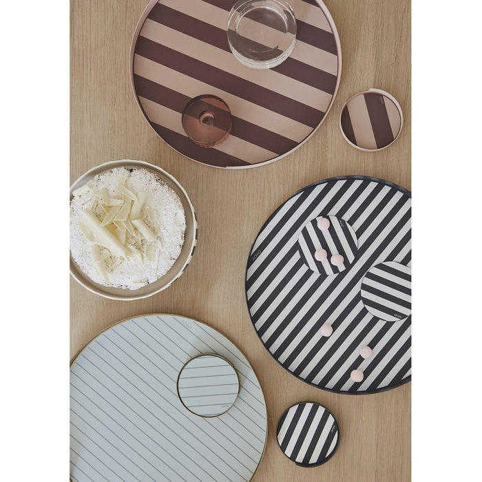 Oka Coaster - Brass y Mint (6 PC)