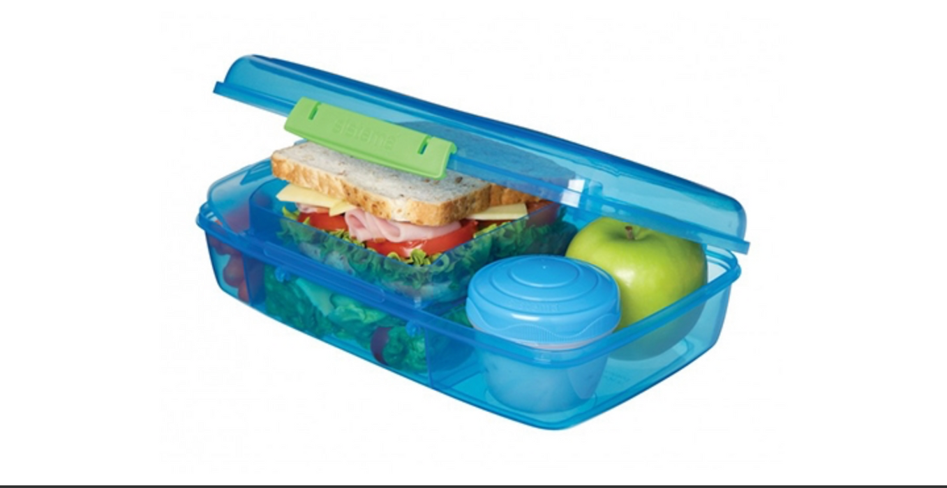 Lunchbox dividida incl. Copa - Azul