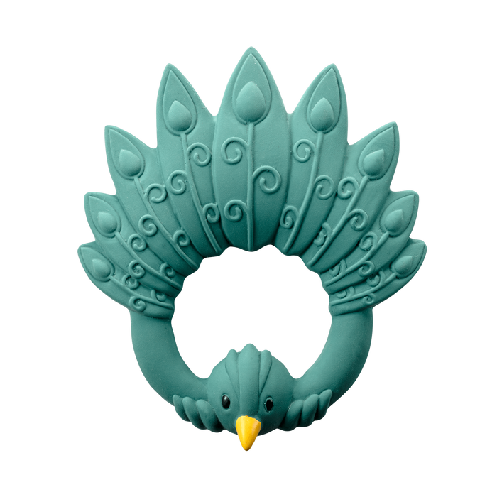 Teether, Peacock - Verde