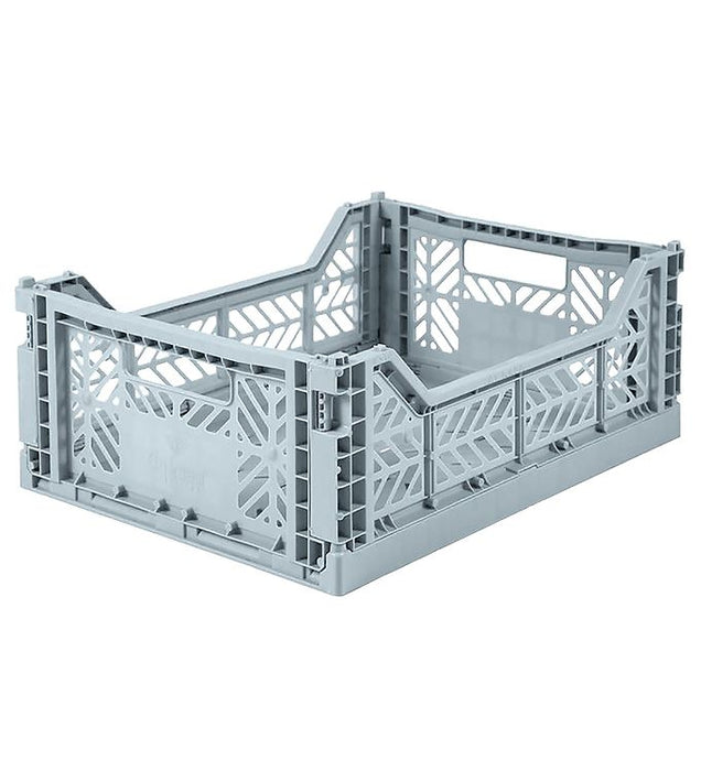 Crate plegable, azul pálido - Midi