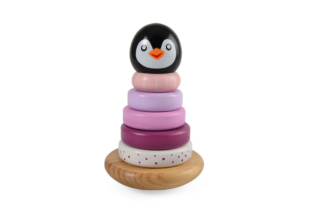 Torre de apilamiento, pingüino - rosa