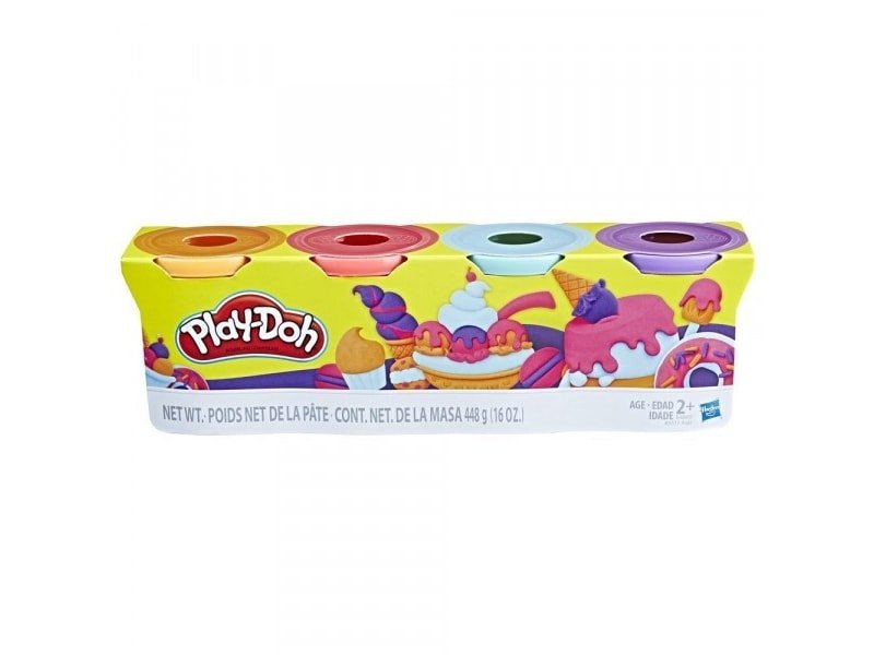 Play -Doh, 4 cubos - Mezcla pastel