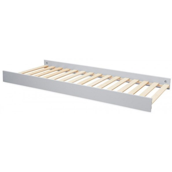 Paneles laterales + base para cama para adultos, gris