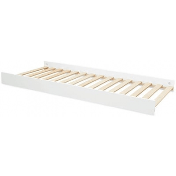 Paneles laterales + base para cama para adultos, blanco