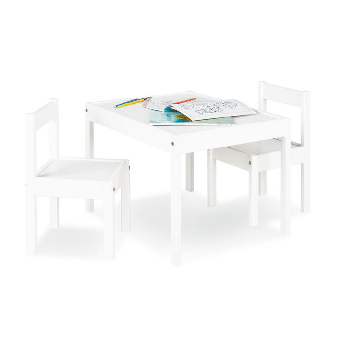 Set de mesa y silla para niños, Sina - White