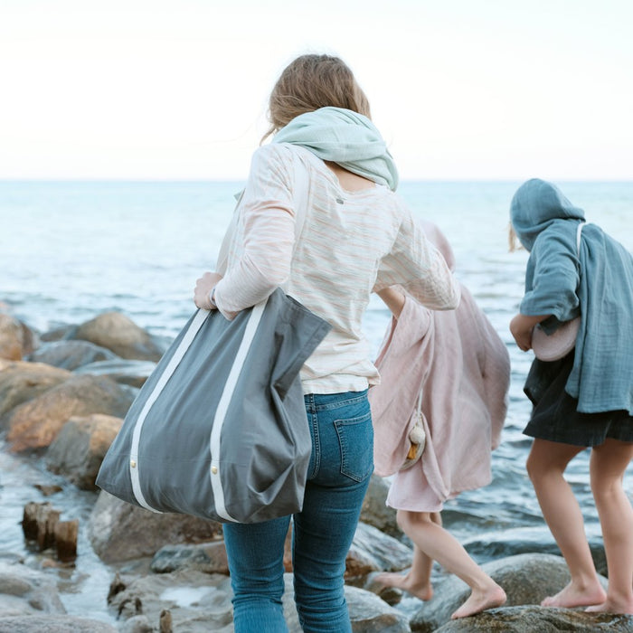 Bolsa de bolso, gris/azul