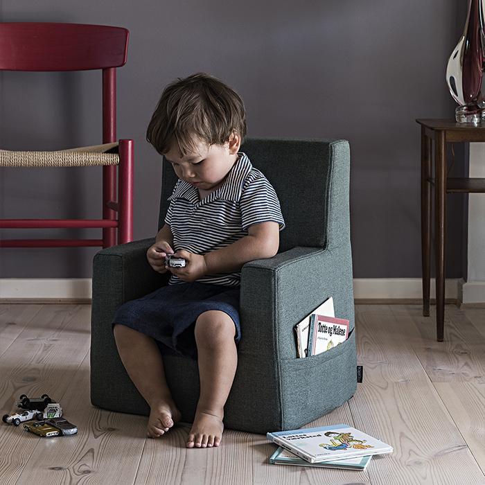 Silla para niños, verde intenso w. verde claro