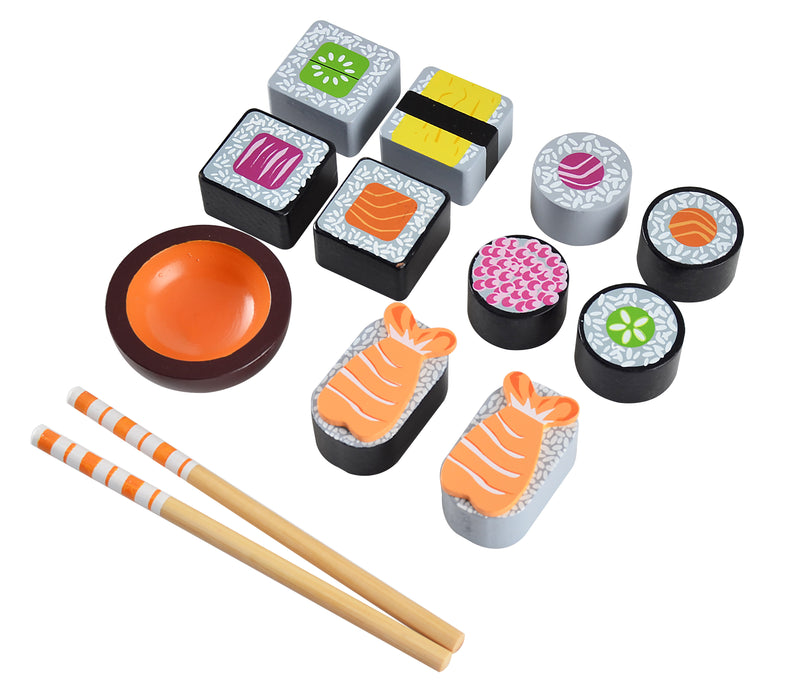 Set de sushi de madera