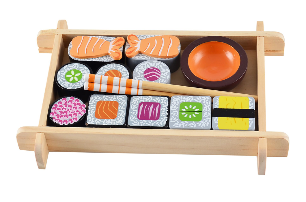 Set de sushi de madera