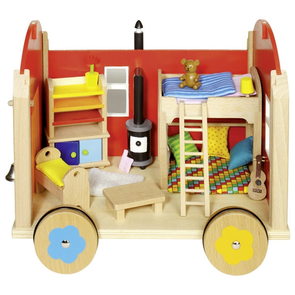 Pull Cart - Dollhouse con accesorios