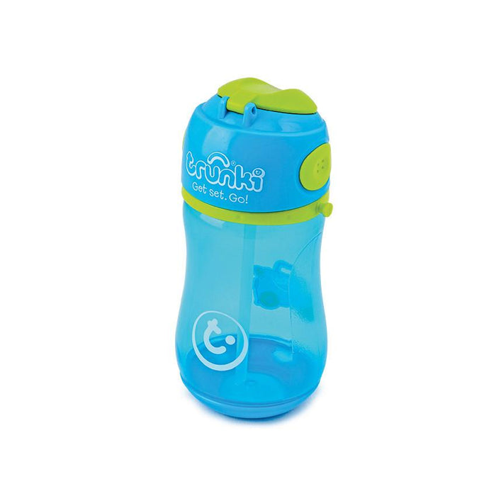 Botella de beber trunki, azul/verde