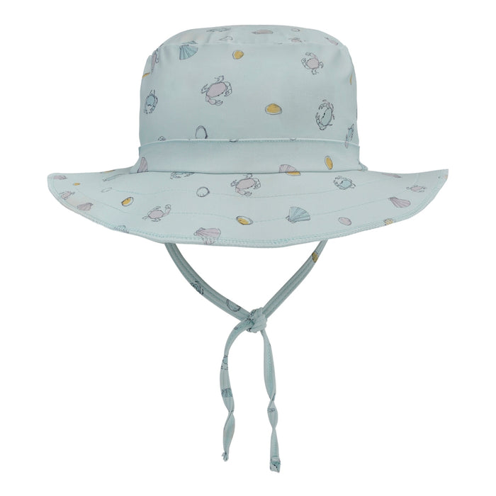 Sombrero de natación UV reversible - Ocean Print Green (tamaño S - 0-6 meses)