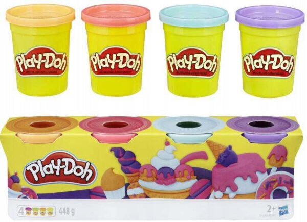Play-Doh, 4 hinkar - Pastell mix - Image 2